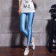 Elastic Leggings Women 2019 Sexy Slim Fluorescent Shiny Pants Leggings Super Stretch Casual Female Pencil Pants Plus Size S-XL