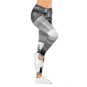 Fashion Women Legging Grid pattern Printing Fitness leggins Slim sexy legins High Waist Leggings Woman Pants