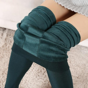 Winter Leggings Knitting Velvet Casual Legging New High Elastic Thicken Lady's Warm Black Pants Skinny Pants For Women Leggings