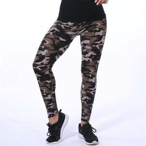 YSDNCHI 2020 Camouflage Womens for leggins Graffiti Style Slim Stretch Trouser Army Green Leggings Deportes Pants K085