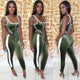 Winter Women's set Velvet bodysuit pencil pants suit two piece set Sexy sleeveless Street casual fashion tracksuit outfit