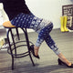 CUHAKCI Women Leggings Fashion Plaid Printing Legging Sexy Leggings Fitness Leggins Grid Floral Stripe Trouser High Waist Pants