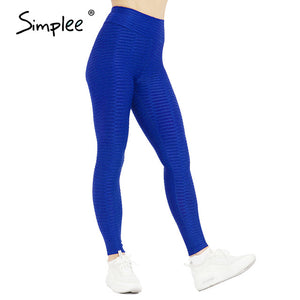 Simplee High Waist Fitness Leggings Women Workout Push Up Legging Solid Bodybuilding Jeggings Women Pants