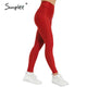 Simplee High Waist Fitness Leggings Women Workout Push Up Legging Solid Bodybuilding Jeggings Women Pants