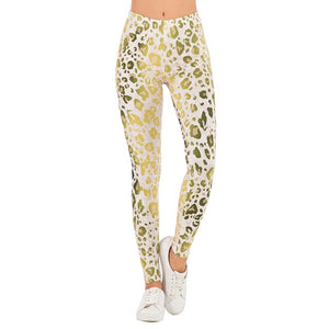 Brands Women Fashion Legging Fluorescent tree branch Printing leggins Slim High Waist Leggings Woman Pants