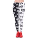 Brands Women Fashion Legging Aztec Round Ombre Printing leggins Slim High Waist  Leggings Woman Pants